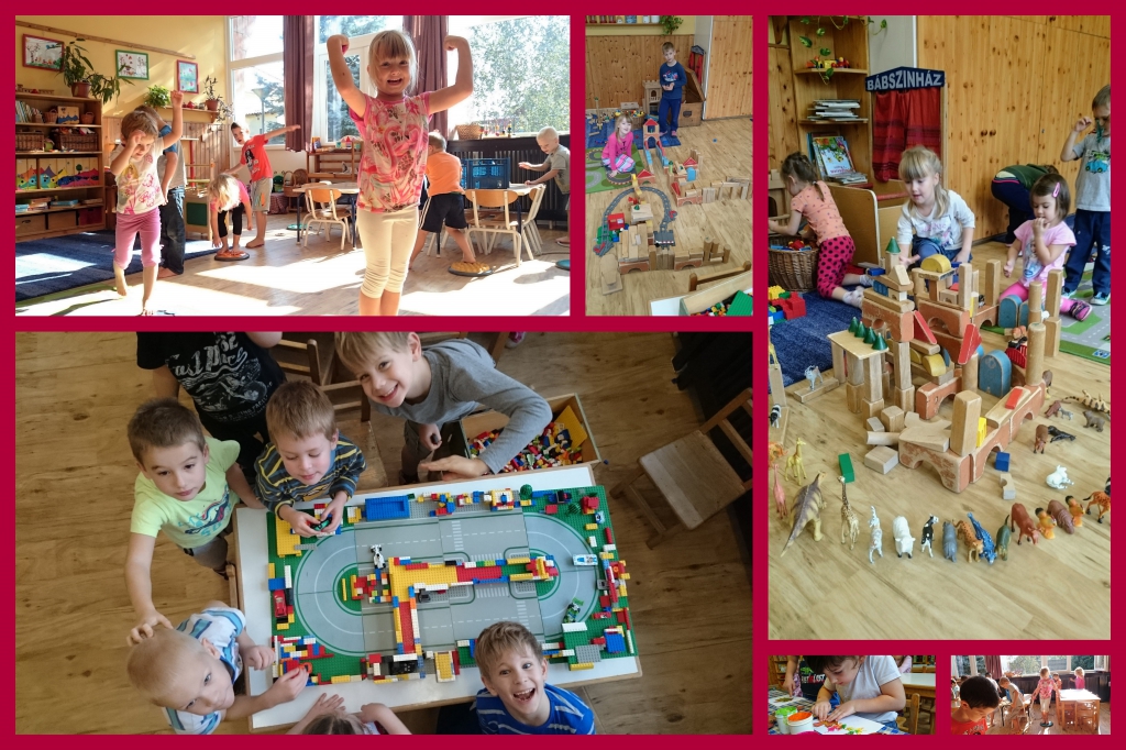 Óvodai életképek montázs